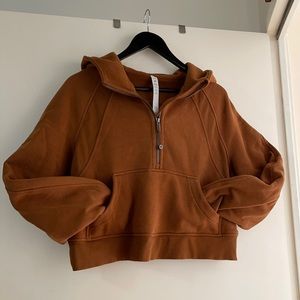 LULULEMON SCUBA OVERSIZED 1/2 ZIP HOODIE XS/S